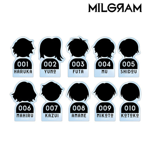 『MILGRAM -ミルグラム-』トレーディング囚人アイコンアクリルマスコット(単位/BOX)